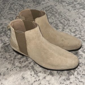 Zara Man Size 10 Suede Tan Chelsea Boots